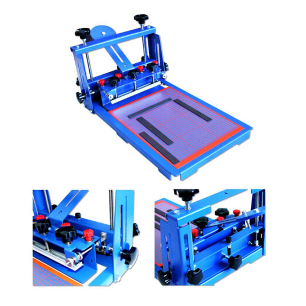 Desktop 1 Color Micro-Registration Screen Printing Presses, for Electronic Circuit Board / Paper Box / Glass / Metal Board / Sign / Plastic Board