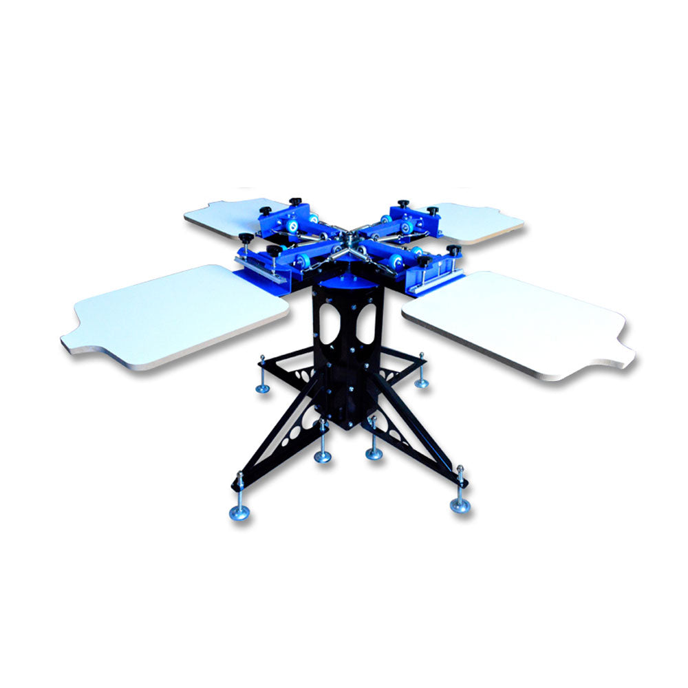 4 Color 4 Station Silk Screen printing Machine Printing Press T-shirt Printer