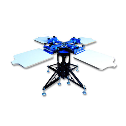 4 Color 4 Station Silk Screen printing Machine Printing Press T-shirt Printer