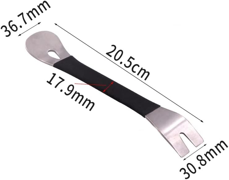 Car Metal Auto Trim Removal Tool Stainless Steel Durable Two-end Trim - 1pcs