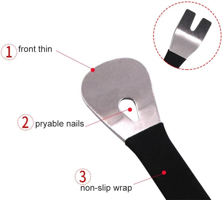 Car Metal Auto Trim Removal Tool Stainless Steel Durable Two-end Trim - 1pcs