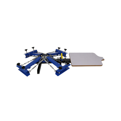 4 Color Manual Screen Printing Press, Silk Screening Pressing DIY with 1 Station