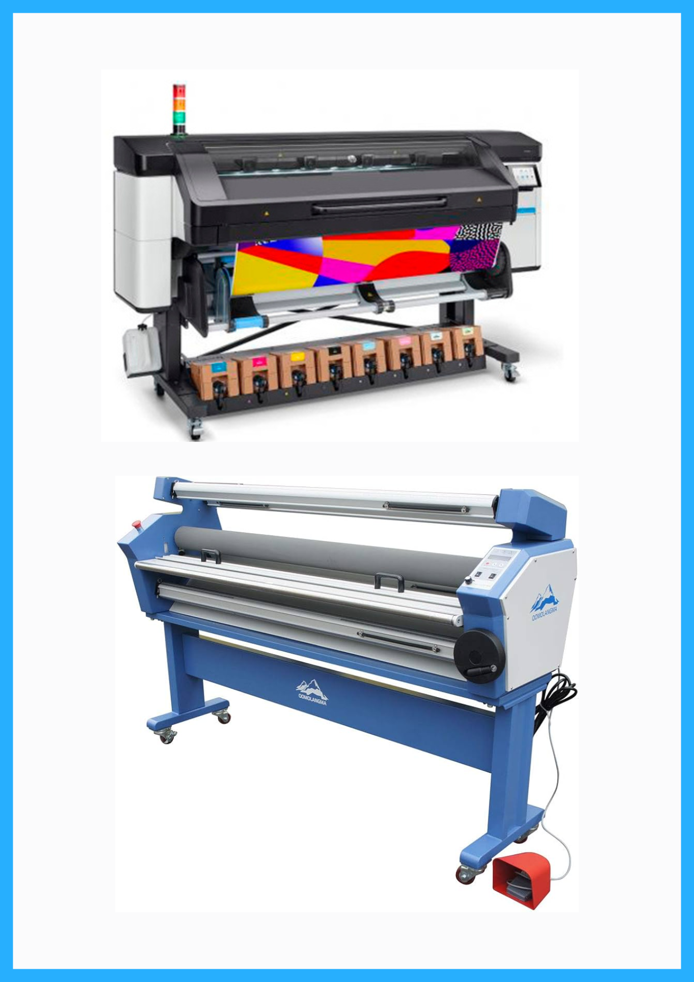 ON SALE - BUNDLE - HP Latex 800 64&quot; Wide Format Printer - Refurbished (1 Year Warranty) + 63&quot; Full-auto Low Temp. Wide Format Cold Laminator - New