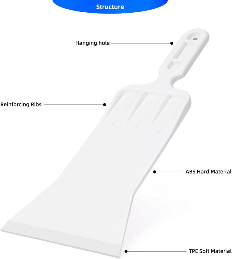 Bulldozer Squeegee Front Windows Rear Glass Windshield Snow Frost Ice Removal Tool for Cars Trucks Window