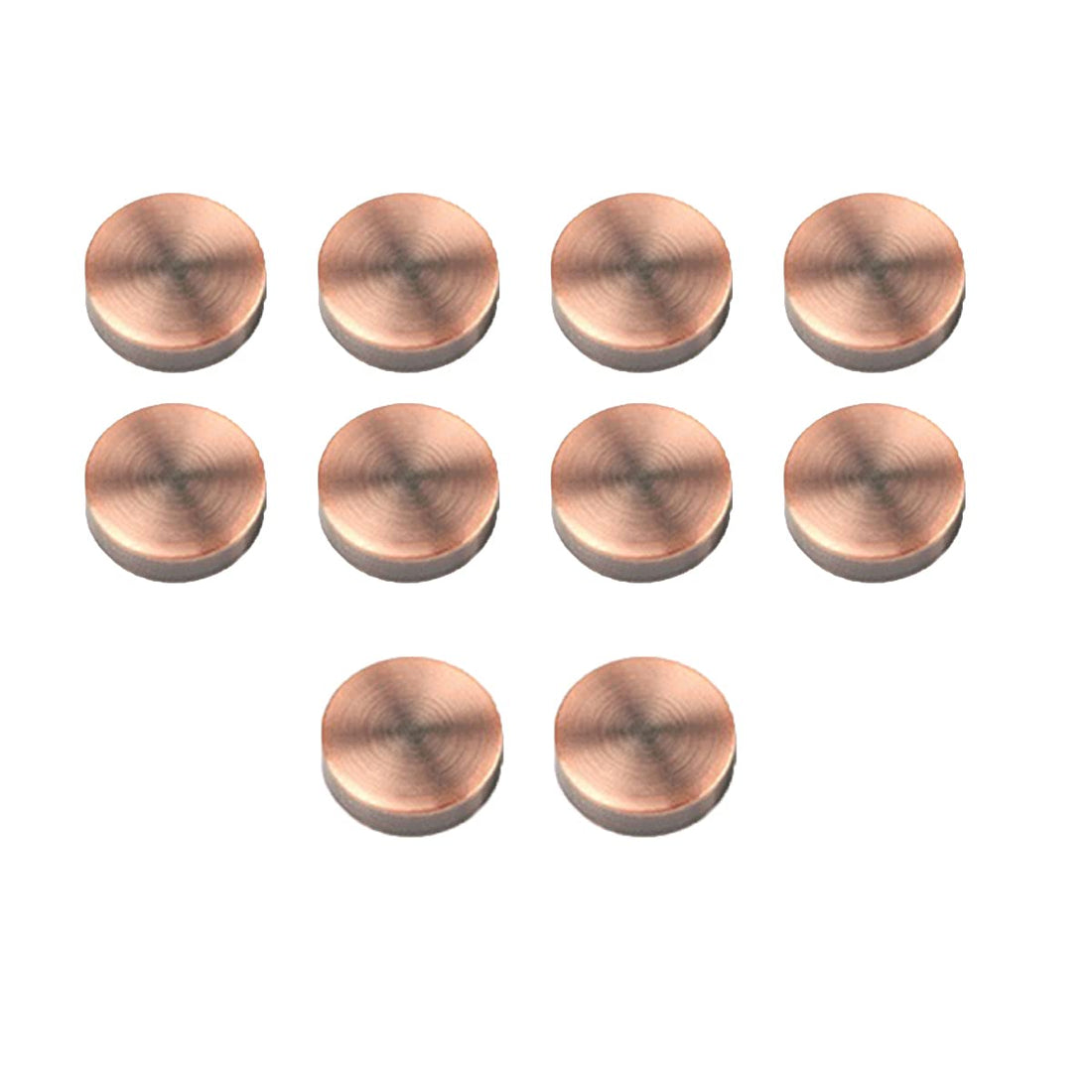 Advertising Decorative Cap Copper - Flat or Camber Cap x10 (Choose Size) - ADC03 / ADC04