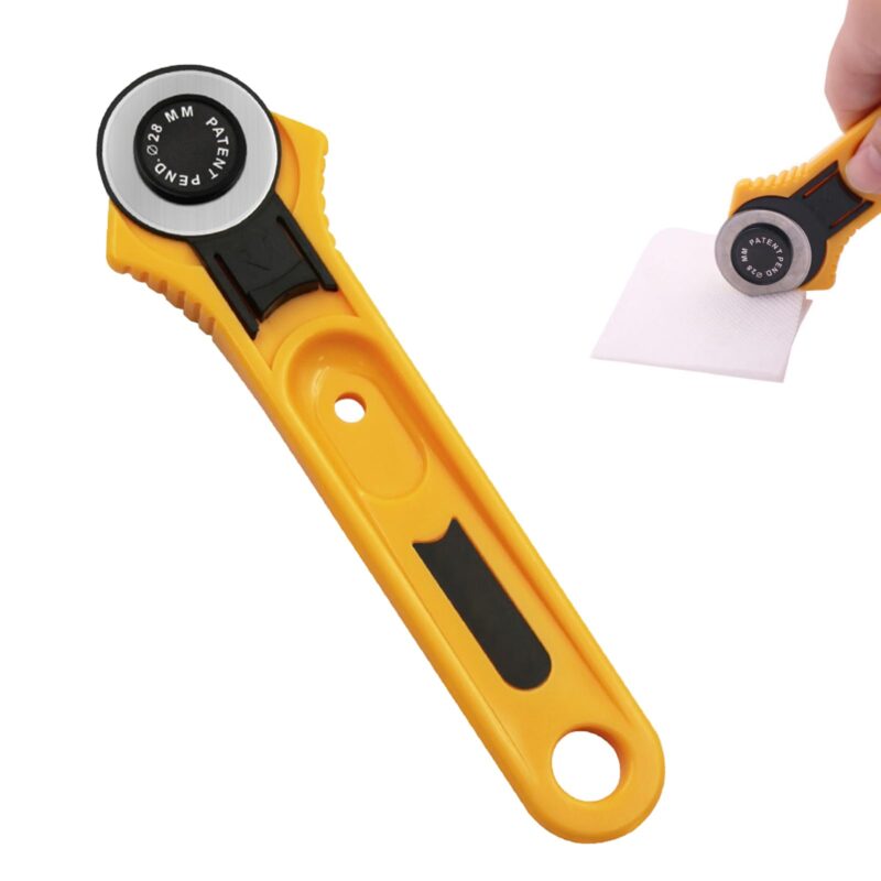 Fabric Rotary Cutter (45mm) For Fabric Cutting, Card, Paper, Sewing Quilting and Roller Fabric Cutting Craft Tool