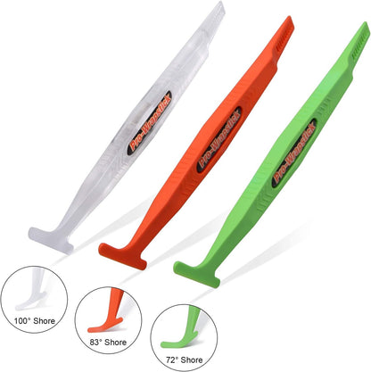 Vinyl Wrap Stick Flexible Magnet Micro Magnetic Squeegee with Different Hardness for Vinyl Car Wrapping - 3PCS/Set