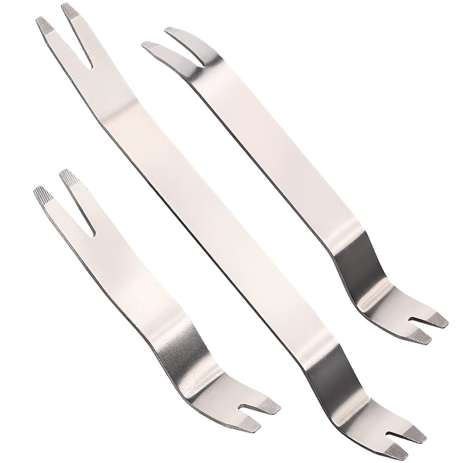 Metal Auto Trim Removal Tool Auto Fastener Remover Pry Tool - 3pcs