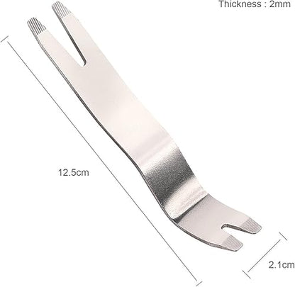 Metal Auto Trim Removal Tool Auto Fastener Remover Pry Tool - 3pcs