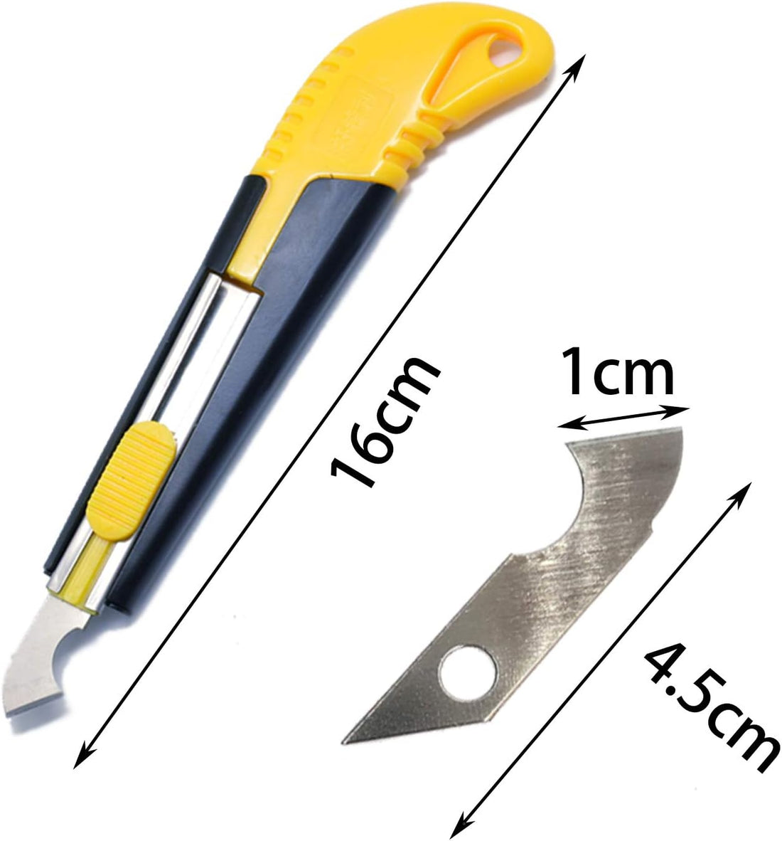 Acrylic Sheet Cutter Scoring Knife Tool + Cutting Blade Set (10 Pcs)