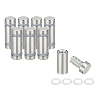 Wall Mount Acrylic Double Head Standoff Screws - 8pcs (1/2" x 1.2")