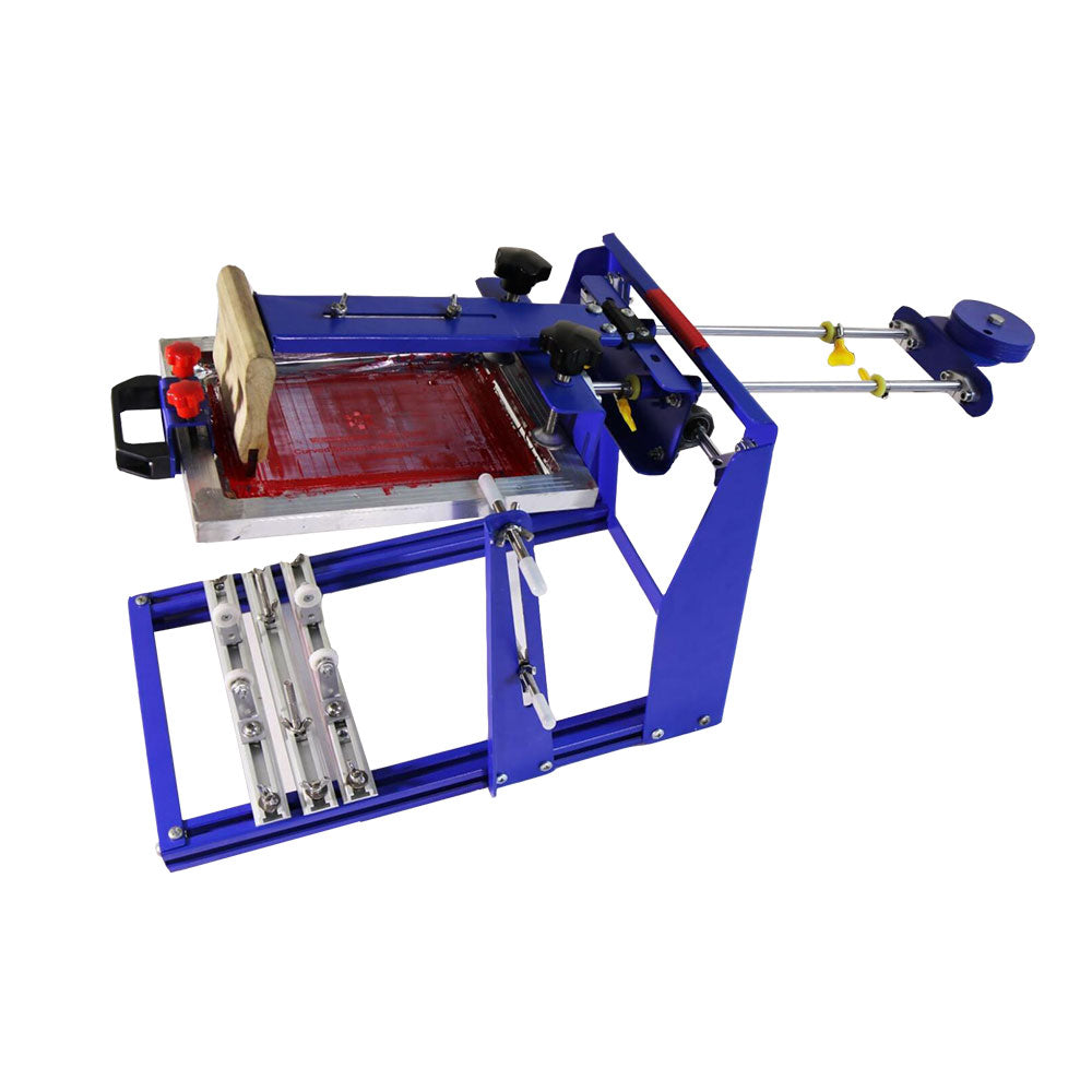 7.9" x 9.8" Manual Cylinder Curved Screen Printing Press for Cup / Mug / Bottle (Diameter:6.7" )