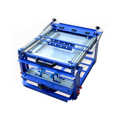 Manual Cylinder Curved Screen Printing Press for Cup / Mug / Bottle with Self-tensioning Frame (Diameter:5.9" )
