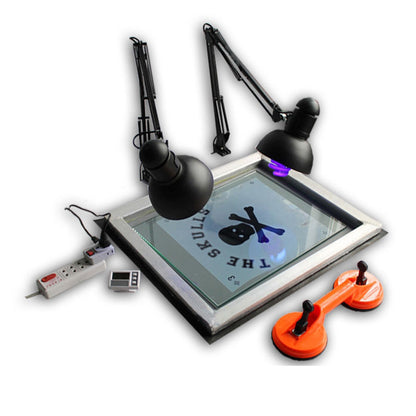 4 Color 4 Station Silk Screen Printing Kit Press Machine Flash Dryer DIY Tools