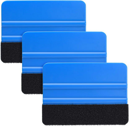 Blue Medium Vinyl Wrap Squeegee (10x7cm) - 3pcs