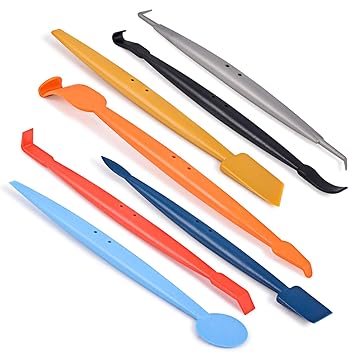 7 in 1 Set Wrap Stick Vinyl Magnetic Micro Squeegee Tool Kit for Car Wrapping and Window Tint Installing