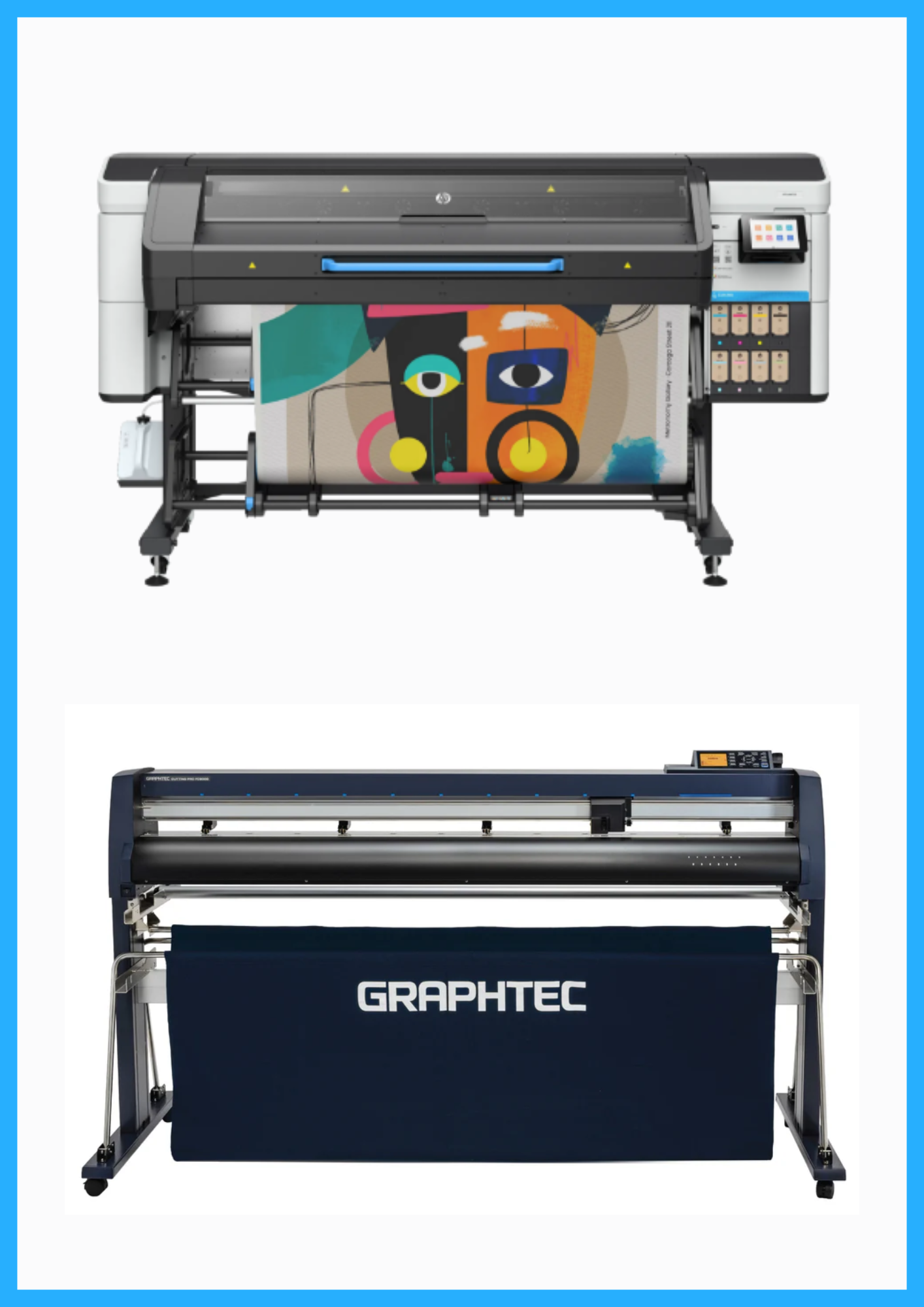 ON SALE - BUNDLE - HP Latex 730 64&quot; Wide Format Printer - New + 64&quot; Graphtec FC9000-160 Wide Cutter - New