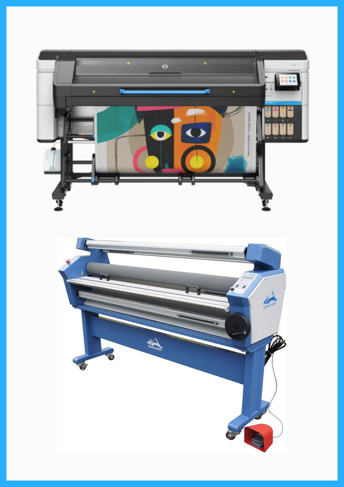 ON SALE - BUNDLE - HP Latex 730 64&quot; Wide Format Printer - New + 63&quot; Full-auto Low Temp. Wide Format Cold Laminator - New