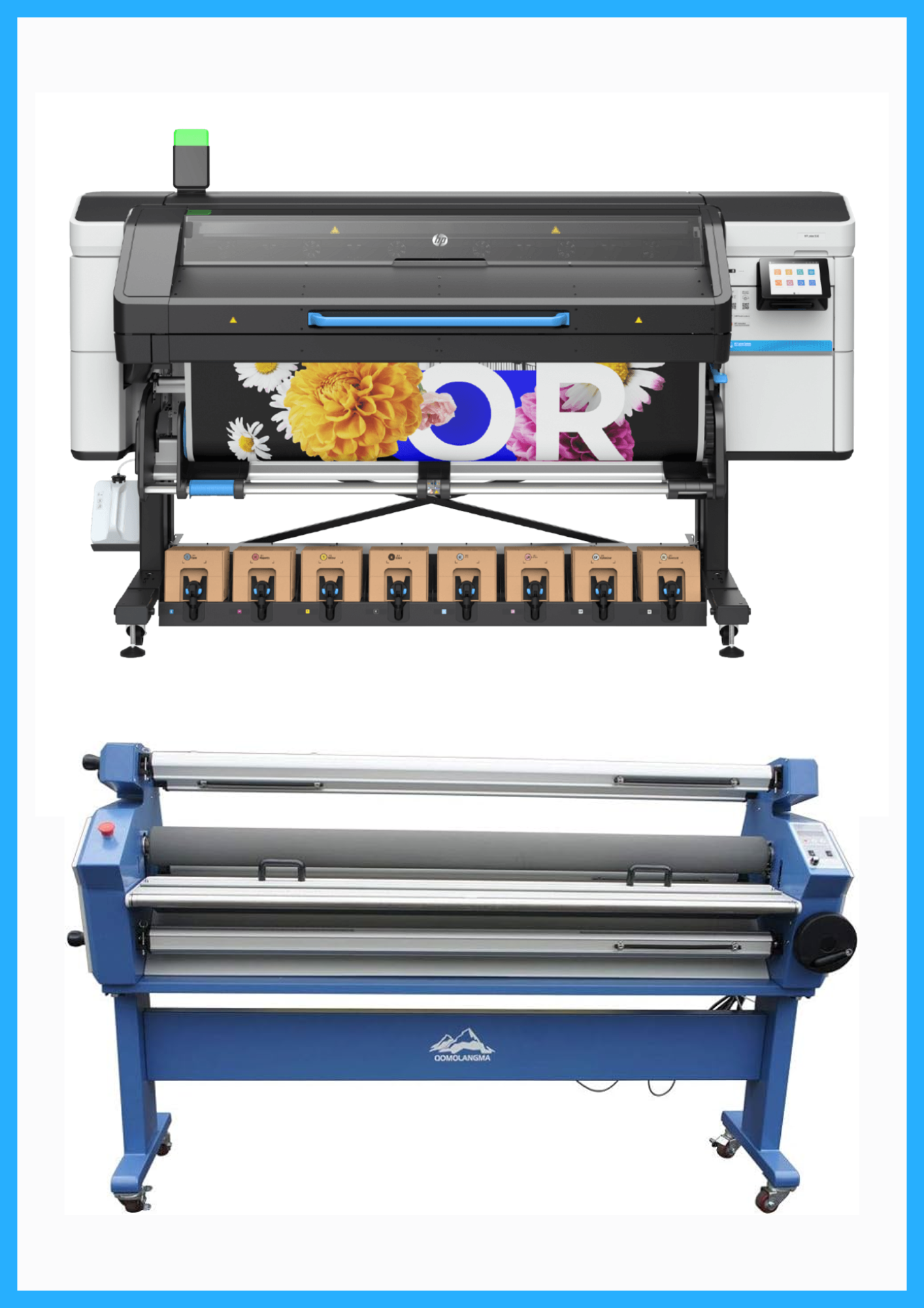 ON SALE - BUNDLE - HP Latex 830 64&quot; Wide Format Printer  - New + 55&quot; Full-Auto Wide Format Cold Laminator with Heat Assisted - New