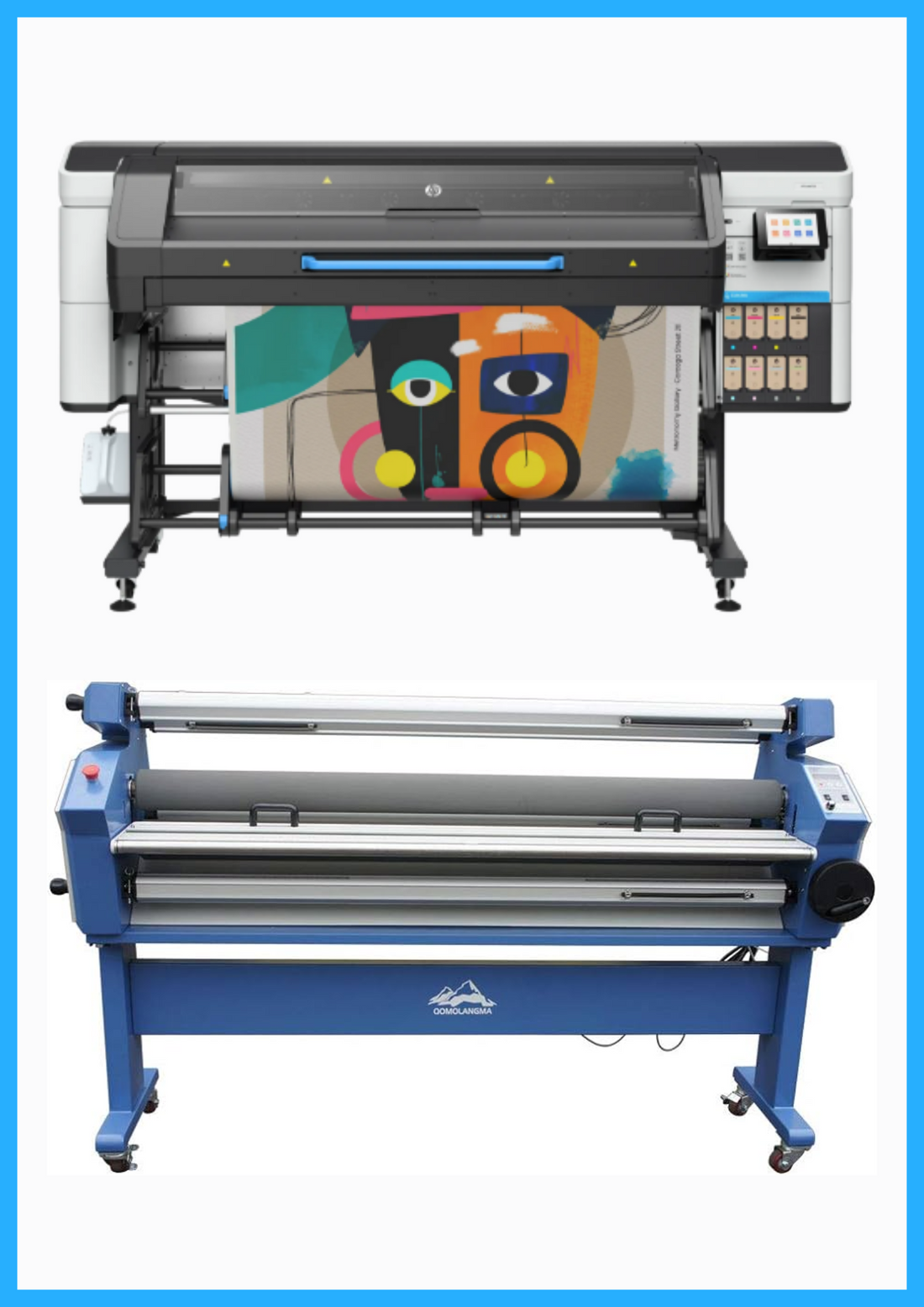 ON SALE - BUNDLE - HP Latex 730 64&quot; Wide Format Printer - New + 55&quot; Full-Auto Wide Format Cold Laminator with Heat Assisted - New