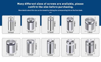 Acrylic Signs Standoff Screws X8 - ASS01