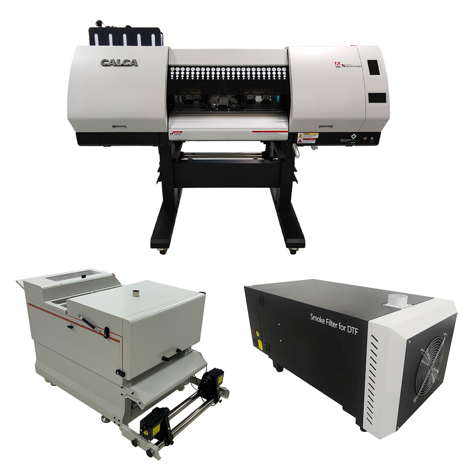 CALCA Ultra PRO II 24inch DTF Printer &amp; Shaker Bundle with Fume Extractor Filter