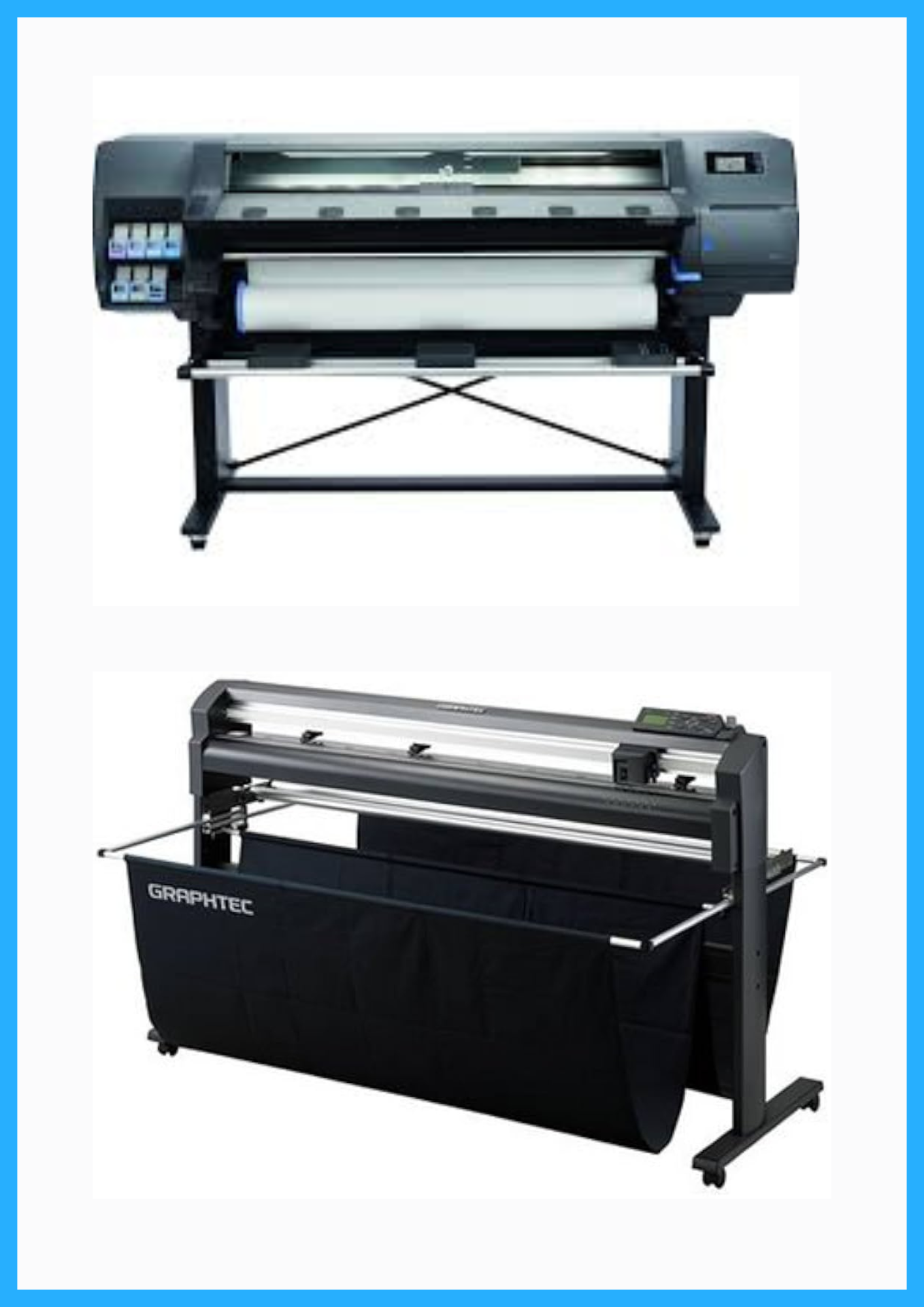 ON SALE - BUNDLE - HP Latex 315 54&quot; Printer - Refurbished (90 Days Warranty) + 54&quot; Graphtec FC8000-130 Vinyl Cutting Plotter - Refurbished (90 Days Warranty)
