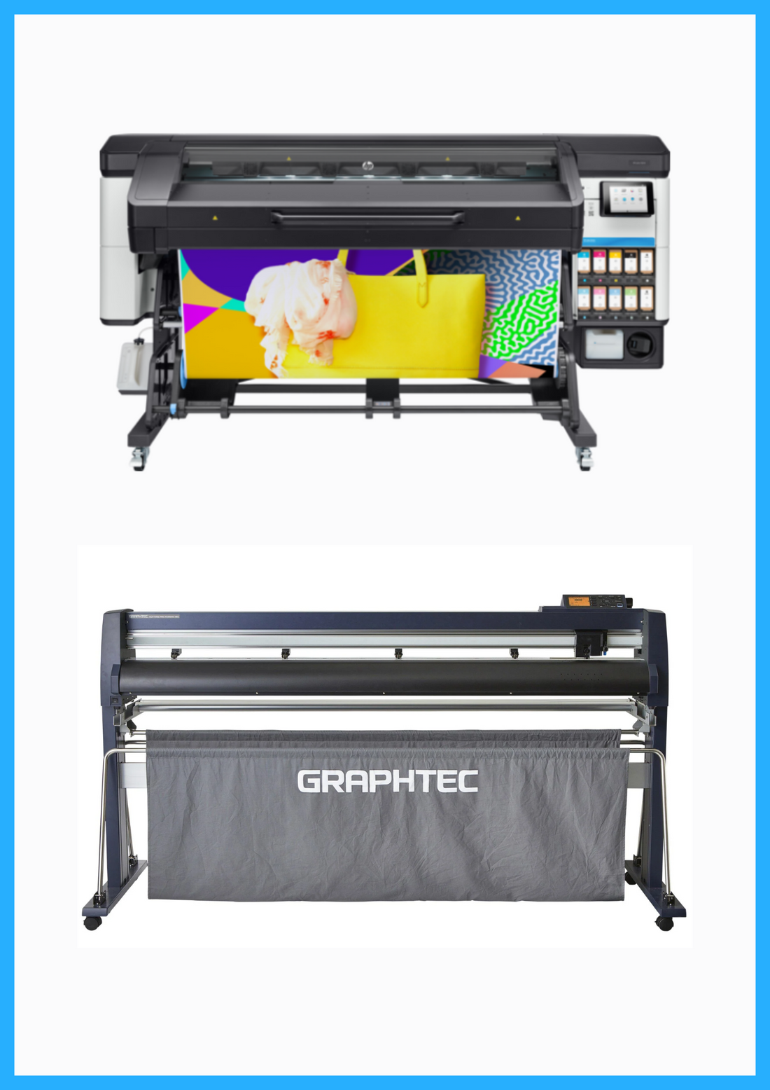 ON SALE - BUNDLE - HP Latex 700W 64&quot; Wide Format Printer - Y0U23A / Refurbished (1 Year Warranty) + 64&quot; Graphtec FC9000-160 Wide Cutter - New