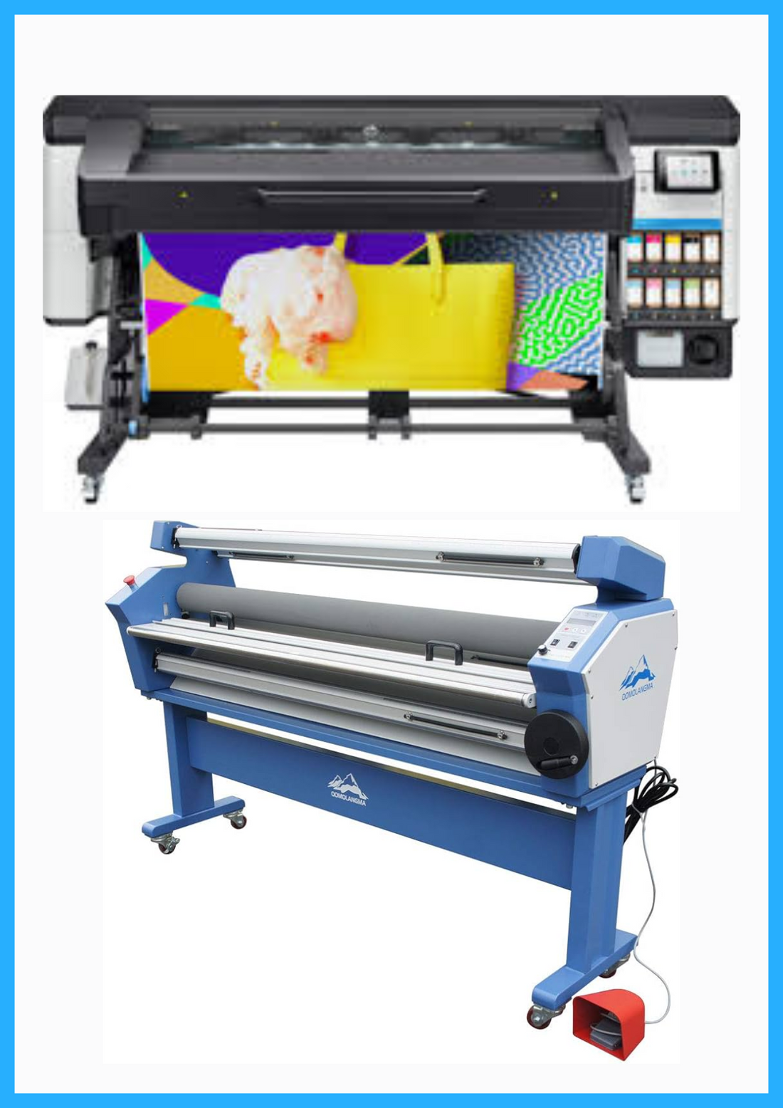 ON SALE - BUNDLE - HP Latex 700W 64&quot; Wide Format Printer - Y0U23A / Refurbished (1 Year Warranty) + 55&quot; Full-Auto Wide Format Cold Laminator with Heat Assisted - New