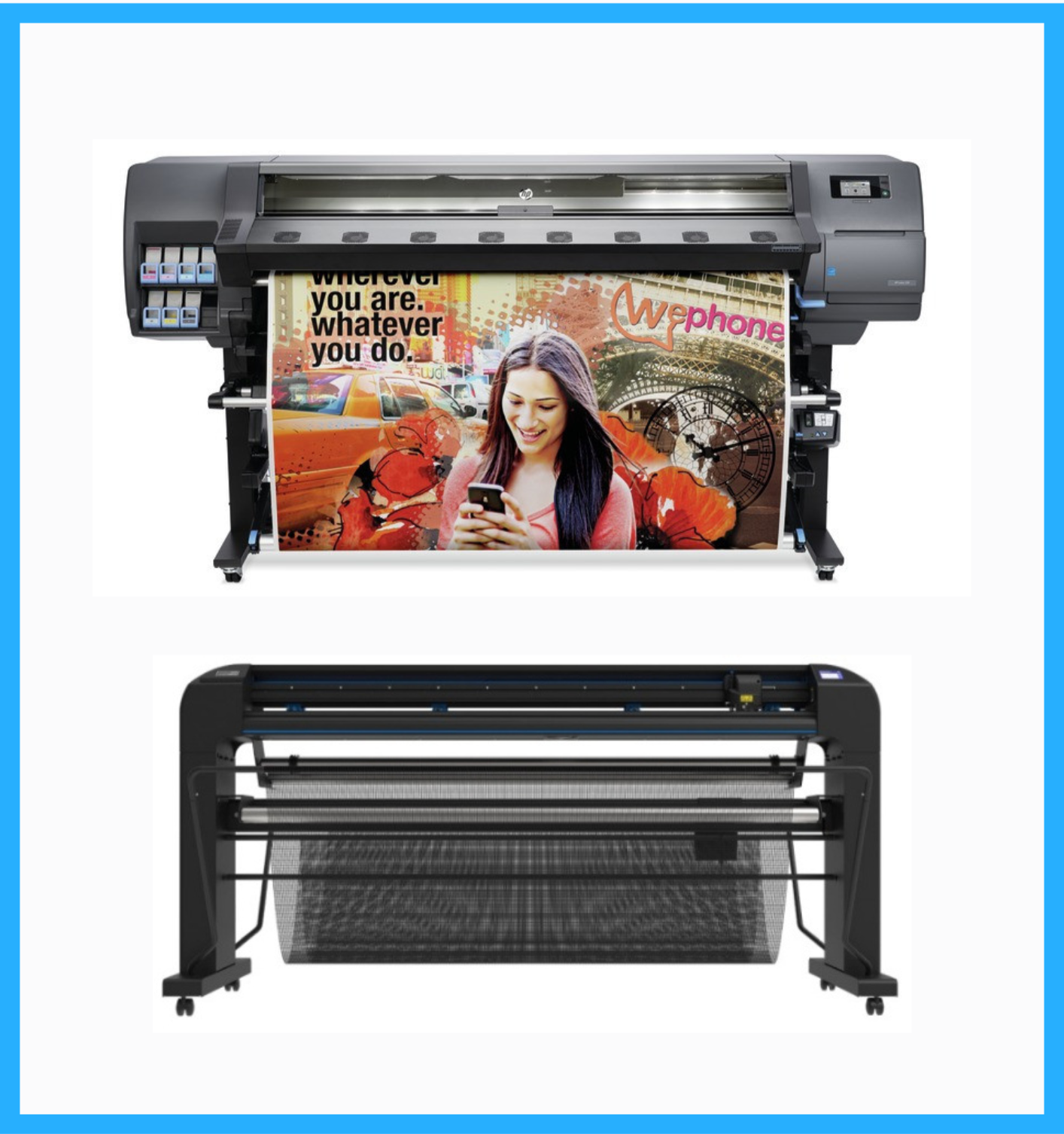 ON SALE - BUNDLE - HP Latex 330 64&quot; Printer - Refurbished (90 Days, 1, 2, 3 or 4 Years Warranty) + Summa S Class 3 D160 62&quot; Vinyl Cutter - New