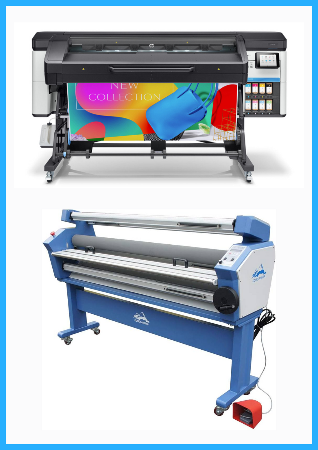 ON SALE - BUNDLE - HP Latex 700 64&quot; Wide Format Printer - Refurbished (1 Year Warranty) + 55&quot; Full-Auto Wide Format Cold Laminator with Heat Assisted - New