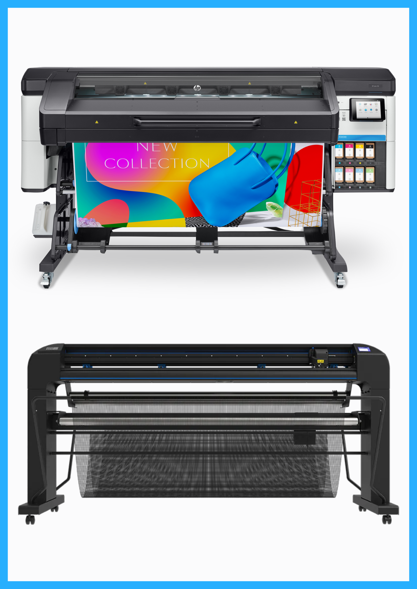 ON SALE - BUNDLE - HP Latex 700 64&quot; Wide Format Printer - Refurbished (90 Days Warranty) + Summa S Class 3 T160 62&quot; Vinyl Cutter (S3T160) - New