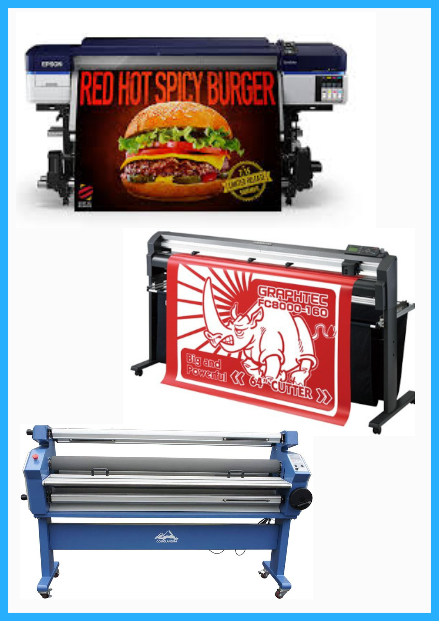 ON SALE - COMPLETE SOLUTION - Epson SureColor S40600 Production Edition - Refurbished (1 Year Warranty) + 64&quot; Graphtec FC8000-160 Vinyl Cutting Plotter - Refurbished (1 Year Warranty) + 55&quot; Full-Auto Wide Format Cold Laminator with Heat Assisted - New