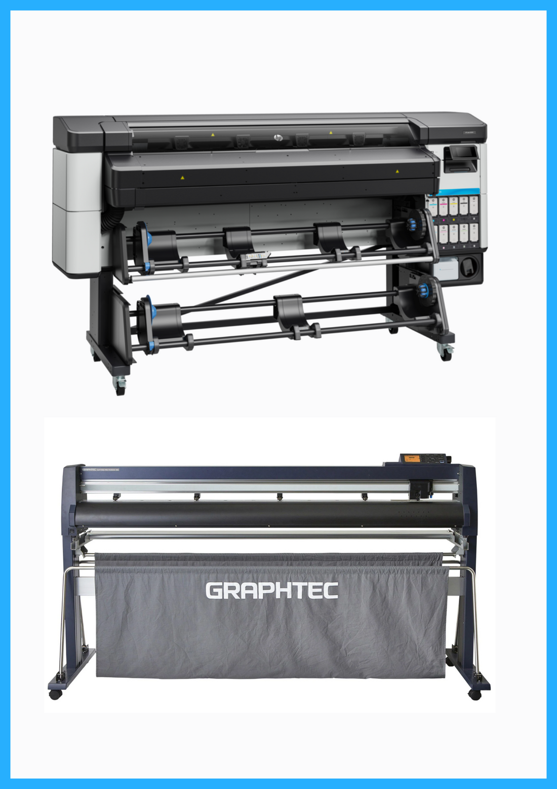 ON SALE - BUNDLE - HP Latex 630 W 64&quot; Printer - New + 64&quot; Graphtec FC9000-160 Wide Cutter - New