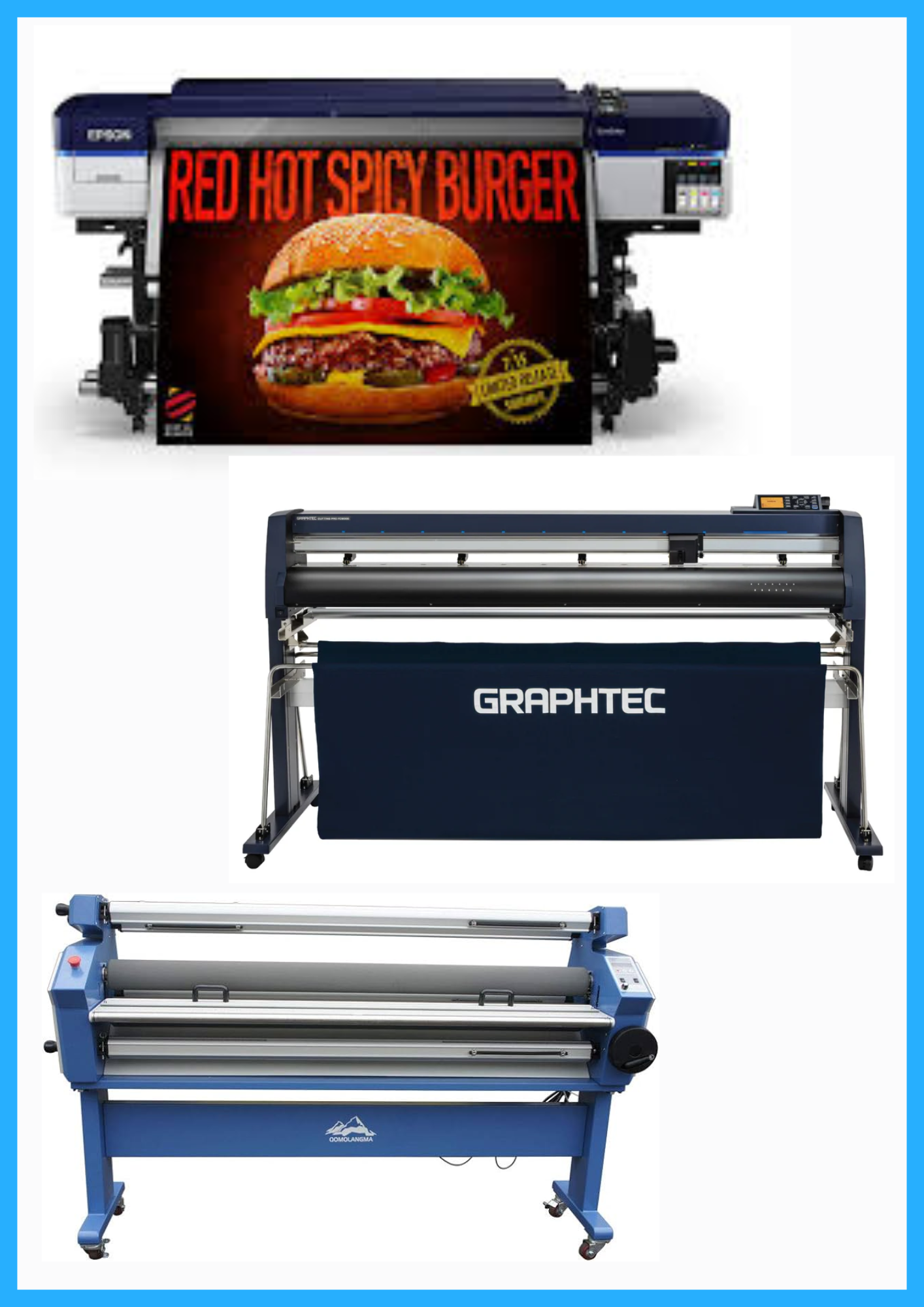 ON SALE - COMPLETE SOLUTION - Epson SureColor S40600 Production Edition - Refurbished (1 Year Warranty) + 64&quot; Graphtec FC9000-160 Vinyl Cutting Plotter - Refurbished (1 Year Warranty) + 55&quot; Full-Auto Wide Format Cold Laminator with Heat Assisted - New