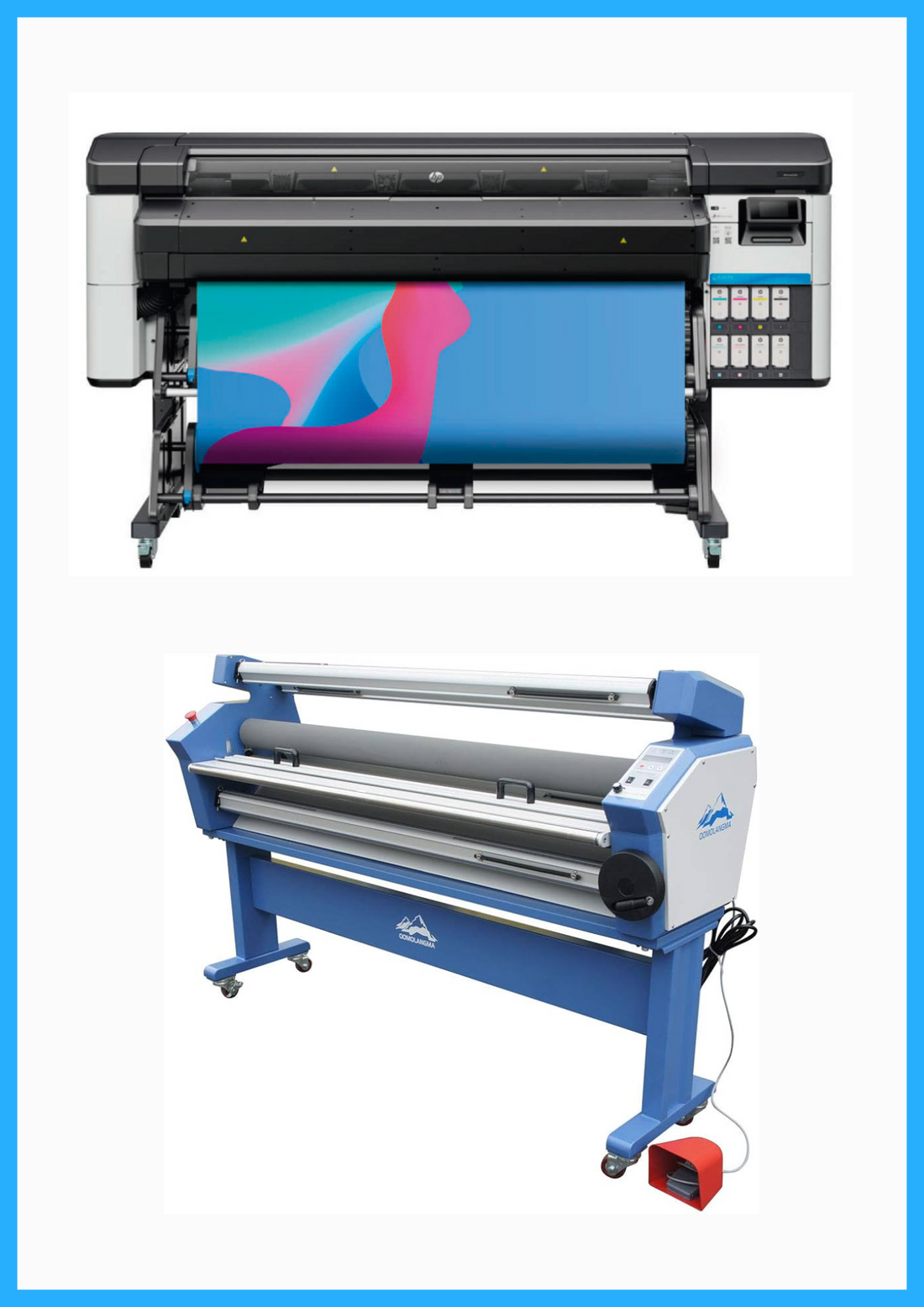 ON SALE - BUNDLE - HP Latex 630 64&quot; Printer - New+ 63&quot; Full-auto Low Temp. Wide Format Cold Laminator - New