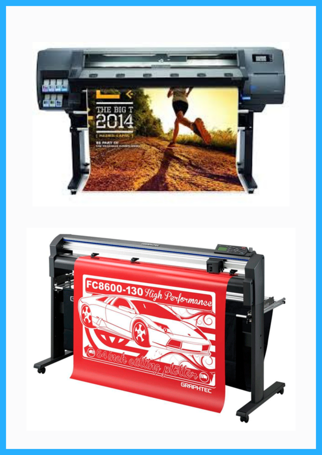ON SALE - BUNDLE - HP Latex 310 54&quot; - Refurbished (90 Days Warranty) + 54&quot; Graphtec FC8600-130 High Performance Vinyl Cutting Plotter - Refurbished (90 Days Warranty)