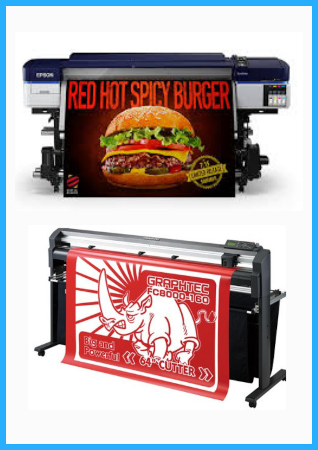 ON SALE - BUNDLE - Epson SureColor S40600 Production Edition - Refurbished (1 Year Warranty) + 64&quot; Graphtec FC8000-160 Vinyl Cutting Plotter - Refurbished (1 Year Warranty)