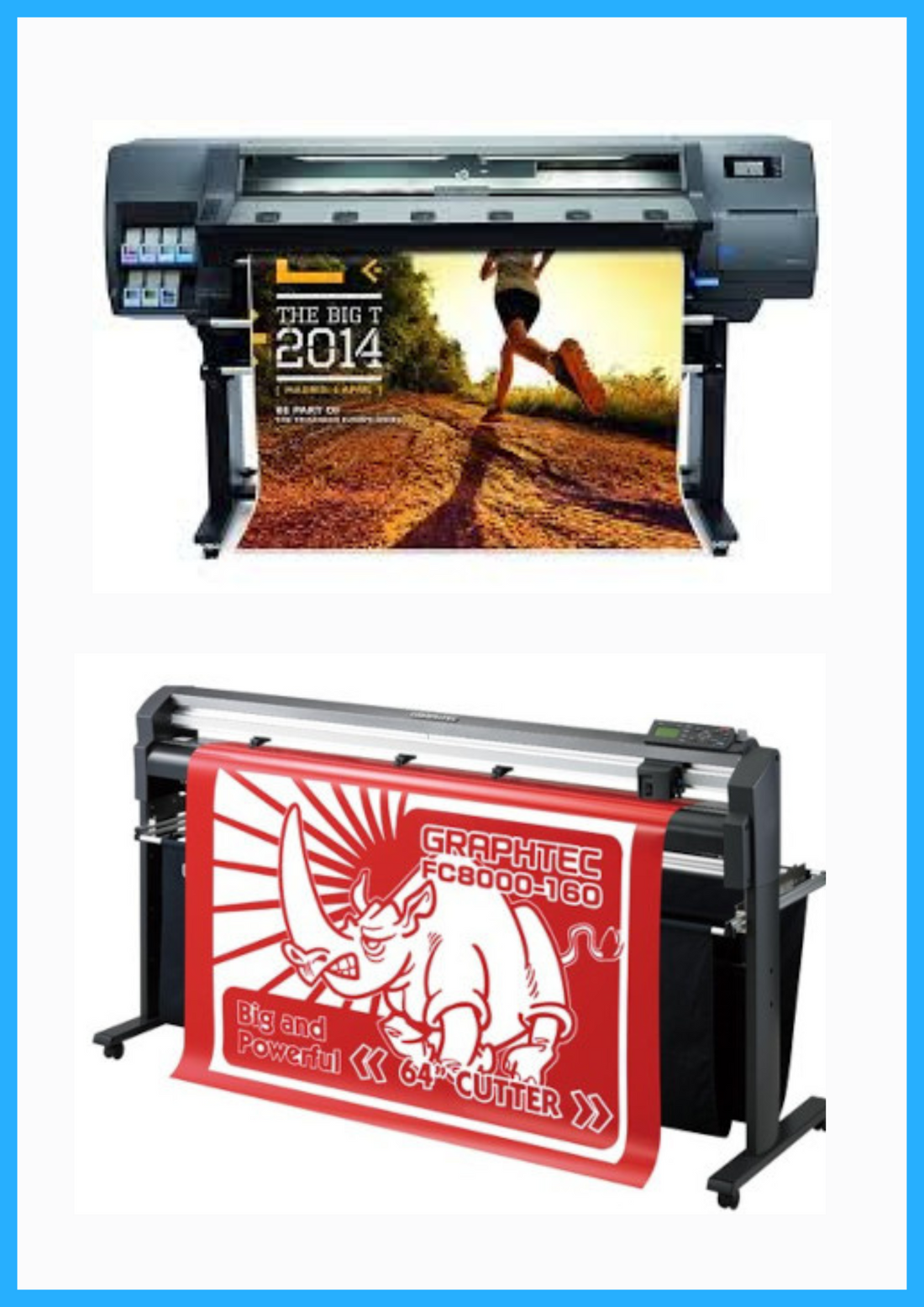 ON SALE - BUNDLE - HP Latex 310 54&quot; - Refurbished (90 Days Warranty) + 64&quot; Graphtec FC8000-160 Vinyl Cutting Plotter - Refurbished (90 Days Warranty)