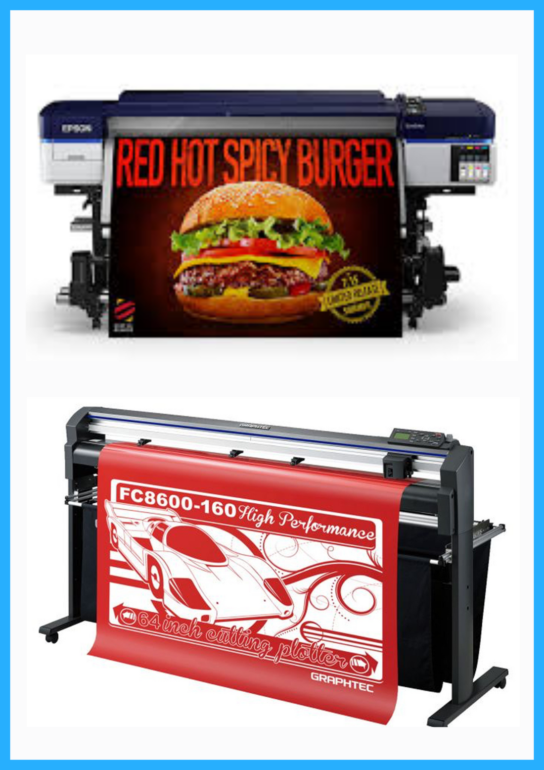 ON SALE - BUNDLE - Epson SureColor S40600 Production Edition - Refurbished (1 Year Warranty) + 64&quot; Graphtec FC8600-160 Vinyl Cutting Plotter - Refurbished (1 Year Warranty)