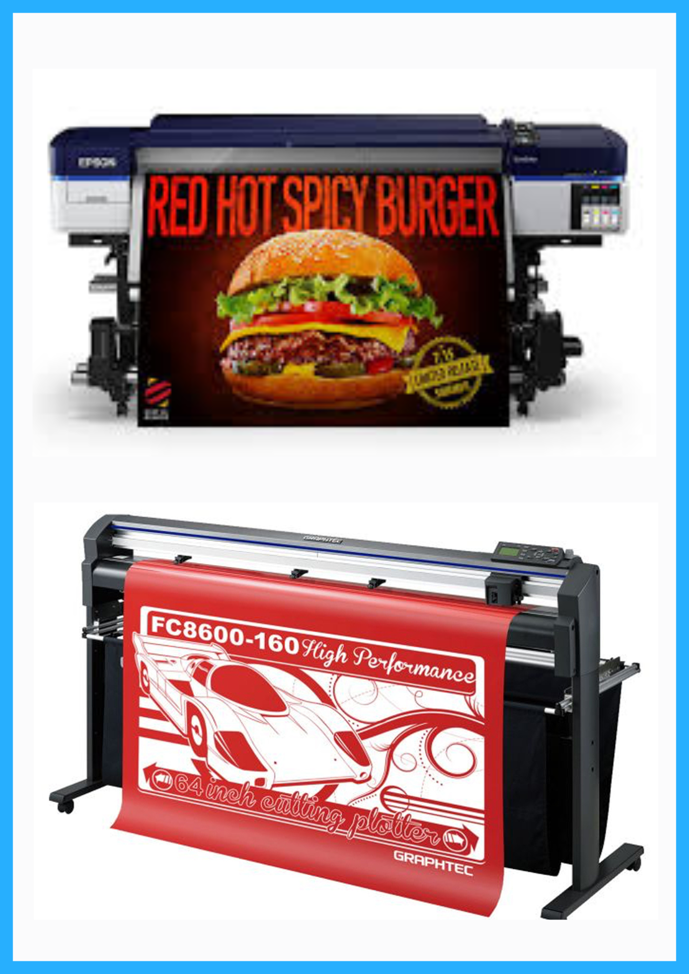 ON SALE - BUNDLE - Epson SureColor S40600 Production Edition - Refurbished (1 Year Warranty) + 64&quot; Graphtec FC8600-160 Vinyl Cutting Plotter - Refurbished (1 Year Warranty)