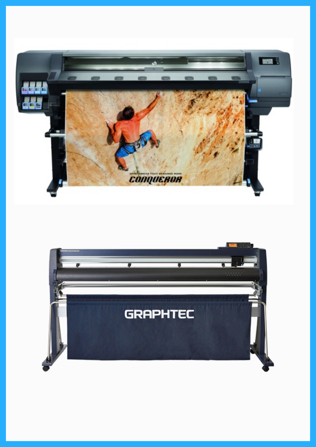 ON SALE - BUNDLE - HP Latex 335 64&quot; Large-Format Printer - Refurbished (90 Days, 1, 2, 3 or 4 Years Warranty) + Graphtec FC9000-160 64&quot; (162.6 cm) Wide Cutter - New