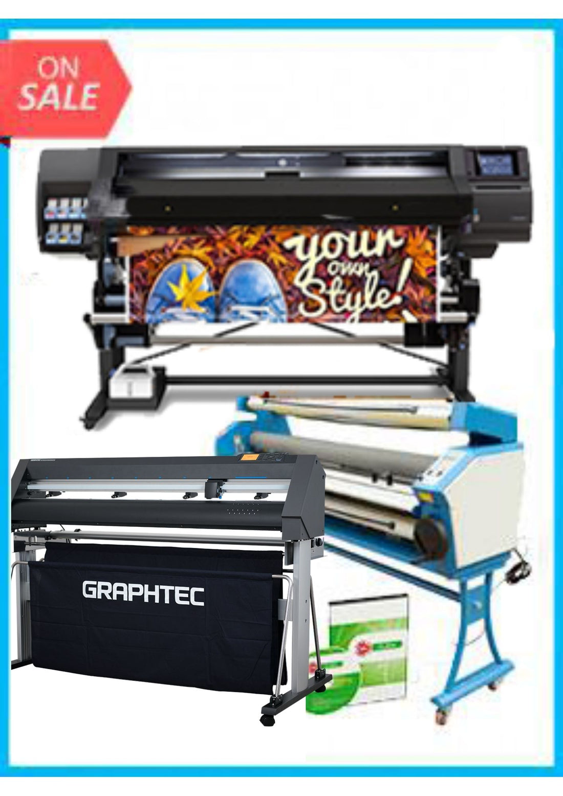 COMPLETE SOLUTION - Plotter HP Latex 560 64&quot; - Recertified - (90 Days Warranty) + GRAPHTEC CUTTER CE7000-130 50&quot; Cutter - New + Upgraded Ving 63&quot; Full-auto Low Temp. Wide Format Cold Laminator, with Heat Assisted + Includes Flexi RIP Software www.wideimagesolutions.com Complete Solutions 21654.99