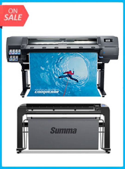 ON SALE - BUNDLE - HP Latex 315 54&quot; Printer - Refurbished (90 Days, 1, 2, 3 or 4 Years Warranty) + Summa S Class 3 T120 48&quot; Vinyl Cutter + Flexi RIP Software