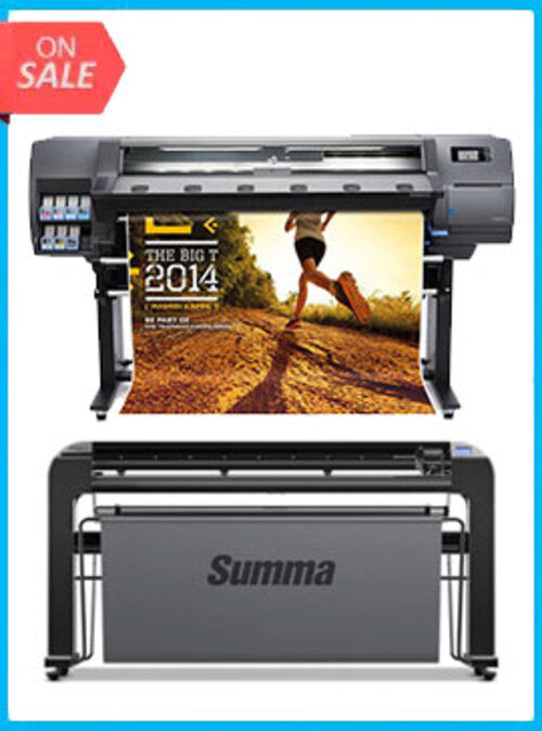 ON SALE - BUNDLE - HP Latex 360 64in Printer - Refurbished (90 Days, 1, 2, 3 or 4 Years Warranty) + Summa S Class 2 140 T 54&quot; Cutter w/ Service - Refurbished (1 Year Warranty)