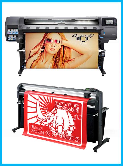 ON SALE - BUNDLE - HP Latex 360 64in Printer - Refurbished (90 Days, 1, 2, 3 or 4 Years Warranty) + 64&quot; Graphtec FC8000-160 Vinyl Cutting Plotter Refurbished (1 Year Warranty)