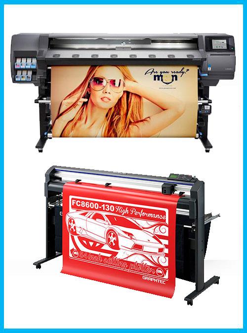ON SALE - BUNDLE - HP Latex 360 64in Printer - Refurbished (90 Days, 1, 2, 3 or 4 Years Warranty) + 54&quot; Graphtec FC8600-130 Vinyl Cutting Plotter - Refurbished (90 Days Warranty)