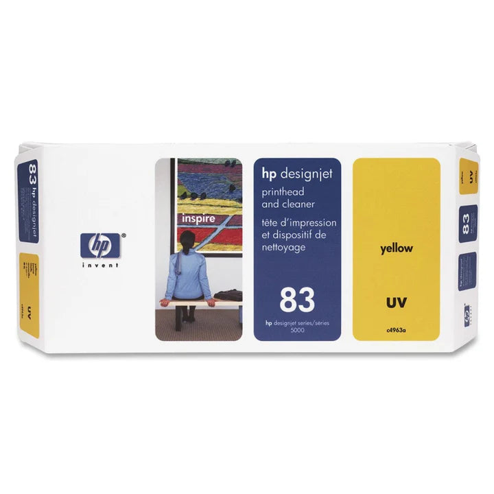 HP 83 Yellow UV Printhead and Cleaner for the HP Designjet 5000, 5500 - C4963A