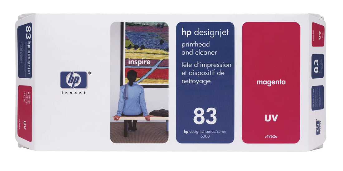 HP 83 UV Magenta Printhead and Cleaner for the HP Designjet 5000, 5500 - C4962A