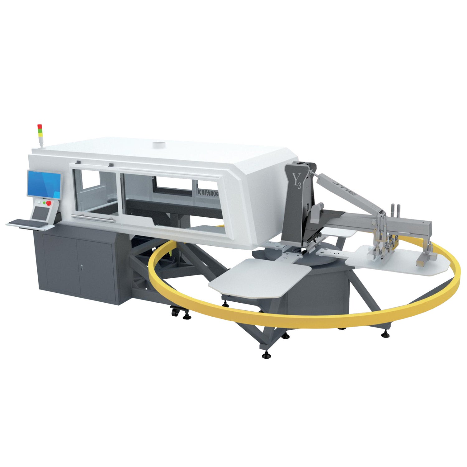 Oval Digital Printer with 4 Stations &amp; 8 Print Heads